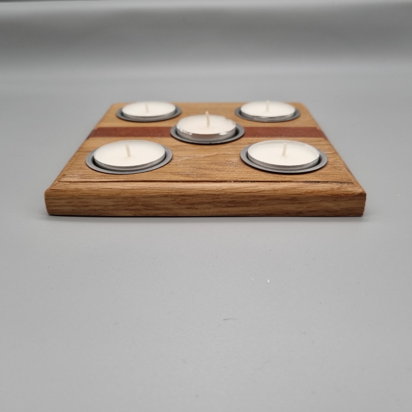 Oak and Sapele T-Light Holder
