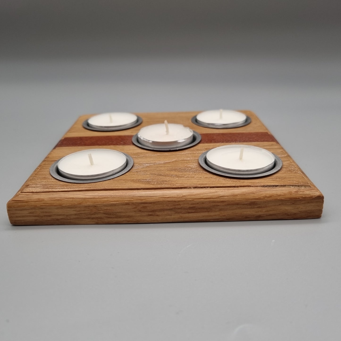 Oak and Sapele T-Light Holder