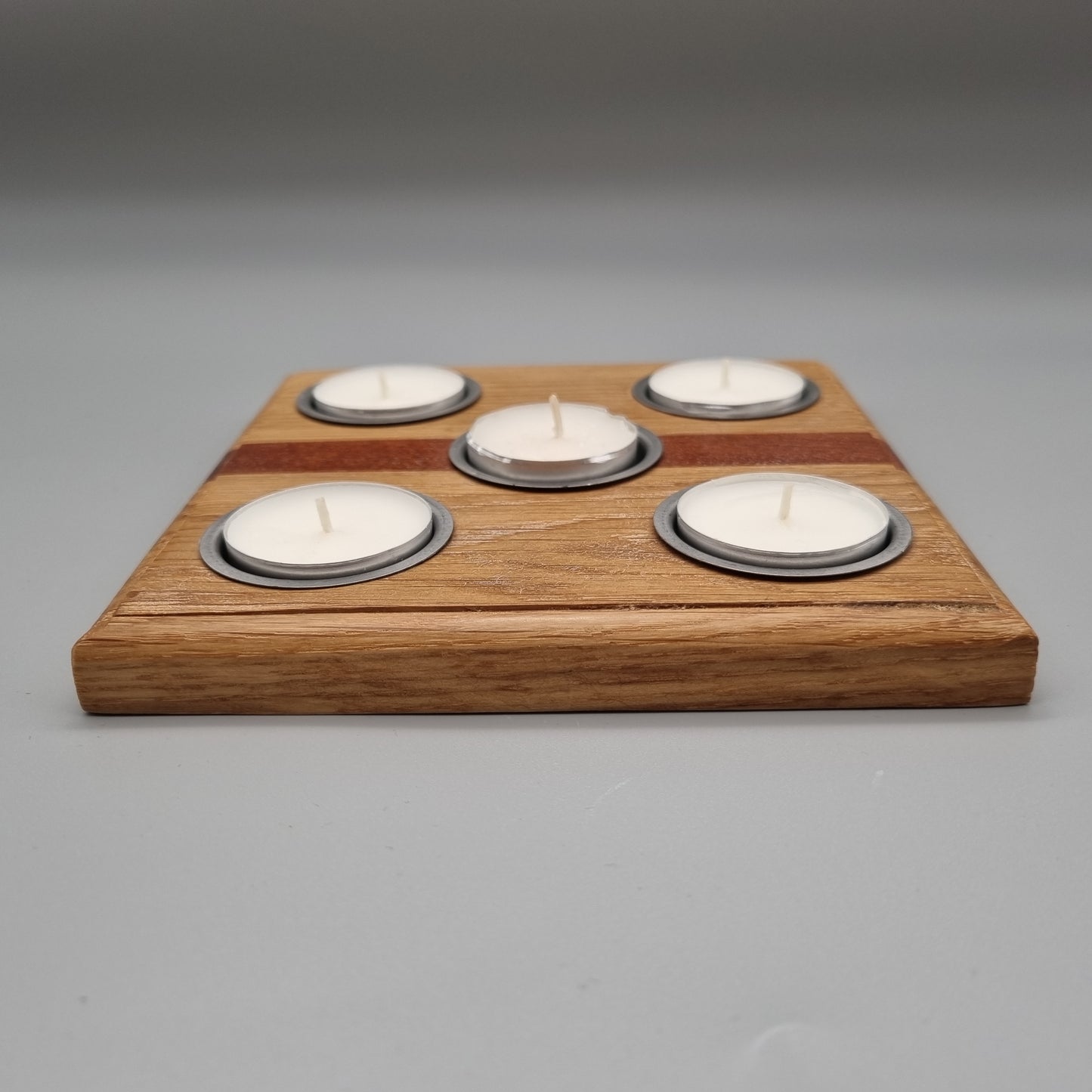 Oak and Sapele T-Light Holder