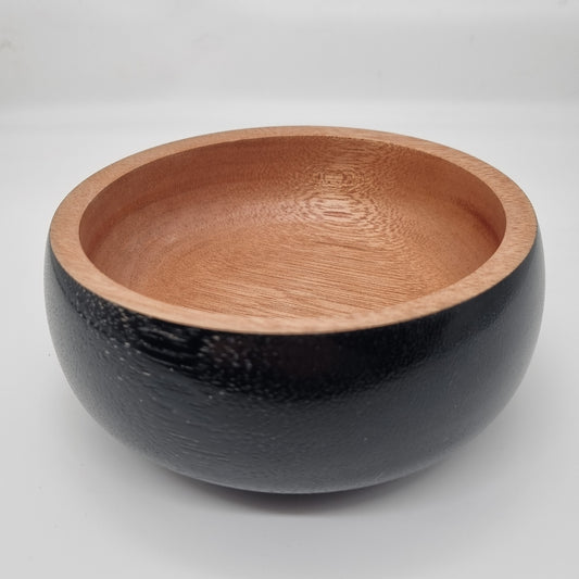 Black Painted Meranti Bowl