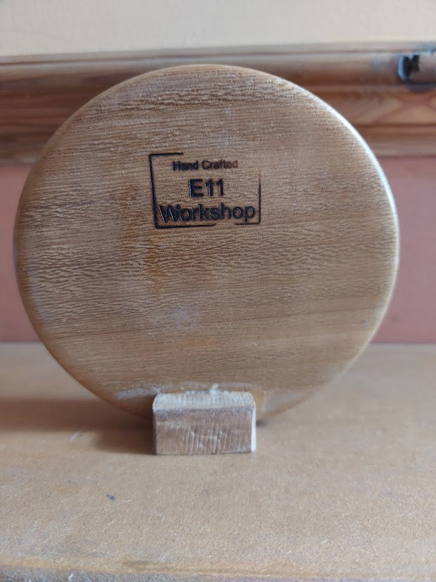 Handturned Oak Desk Clock – Solid British Oak | E11 Woodturning