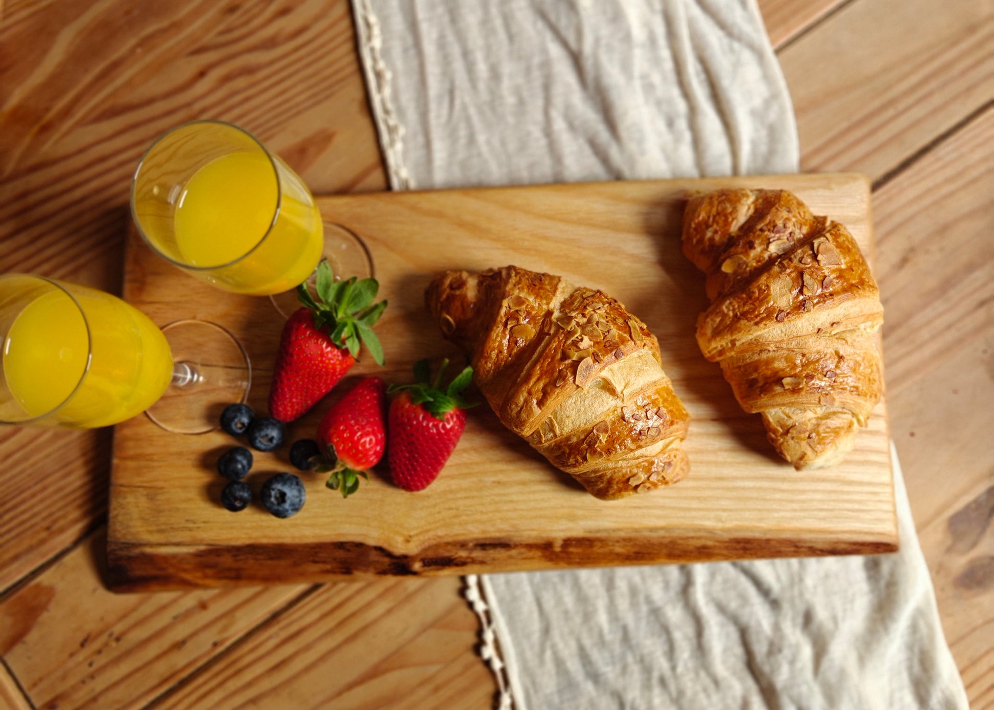 Medium Ash Serving Board Breakfast
