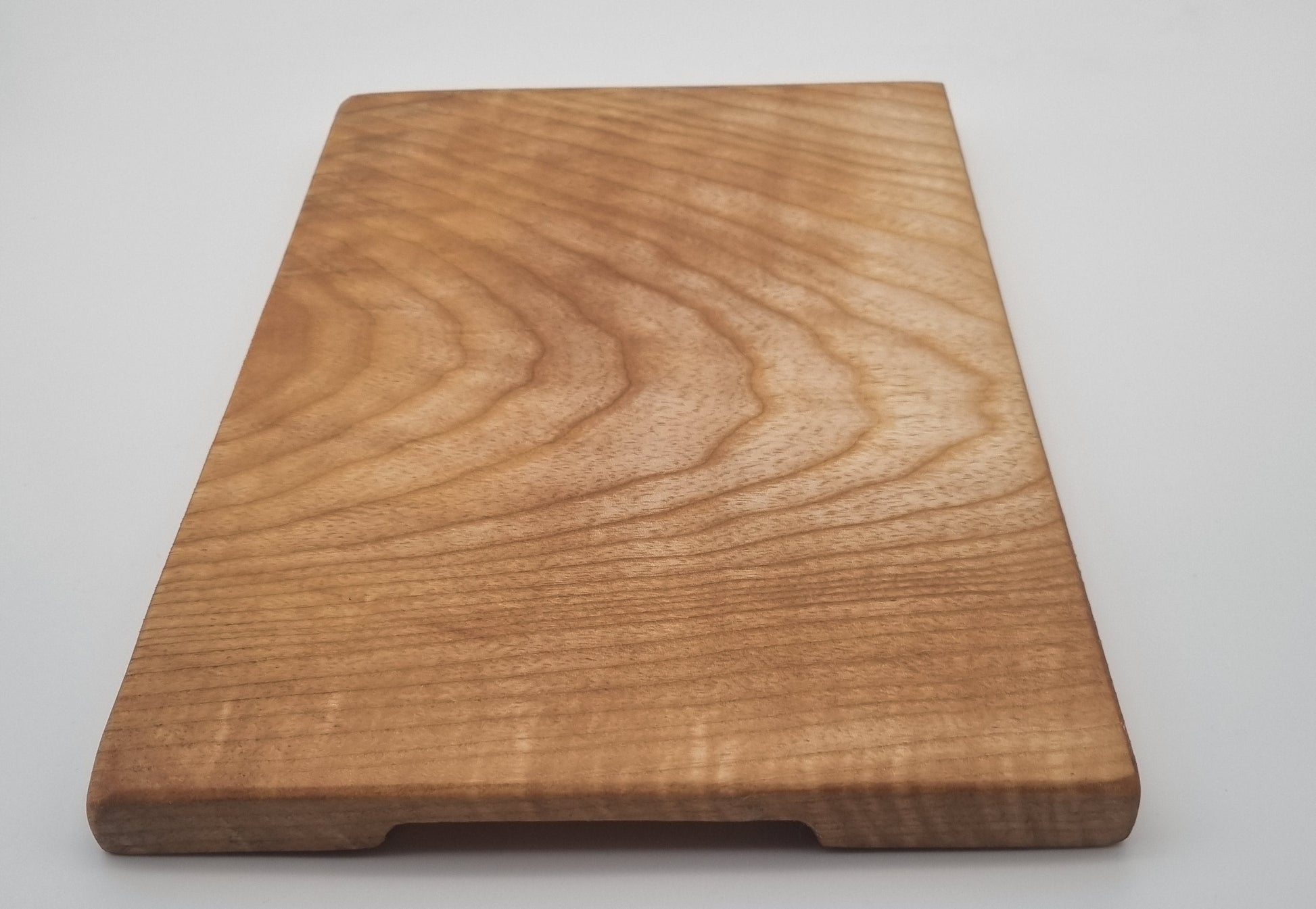 Small Ash Serving Board Design 2 side view with Handle