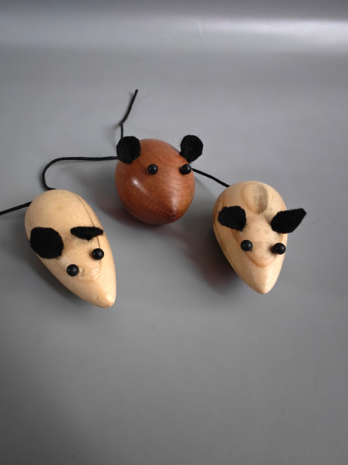 Handturned Wooden Mouse Ornament