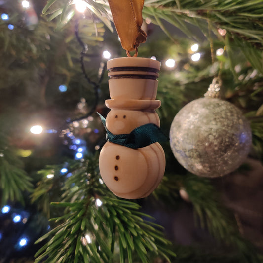Wooden Snowman Christmas Decoration