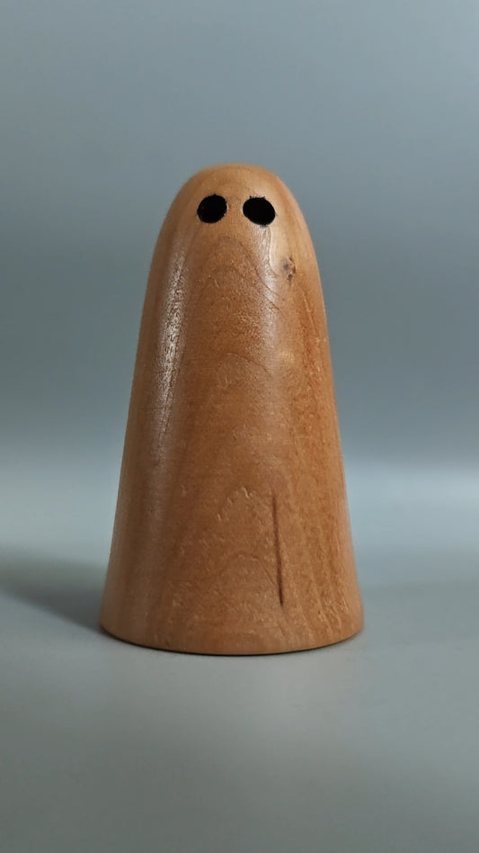 Handturned Wooden Ghost Halloween Decoration